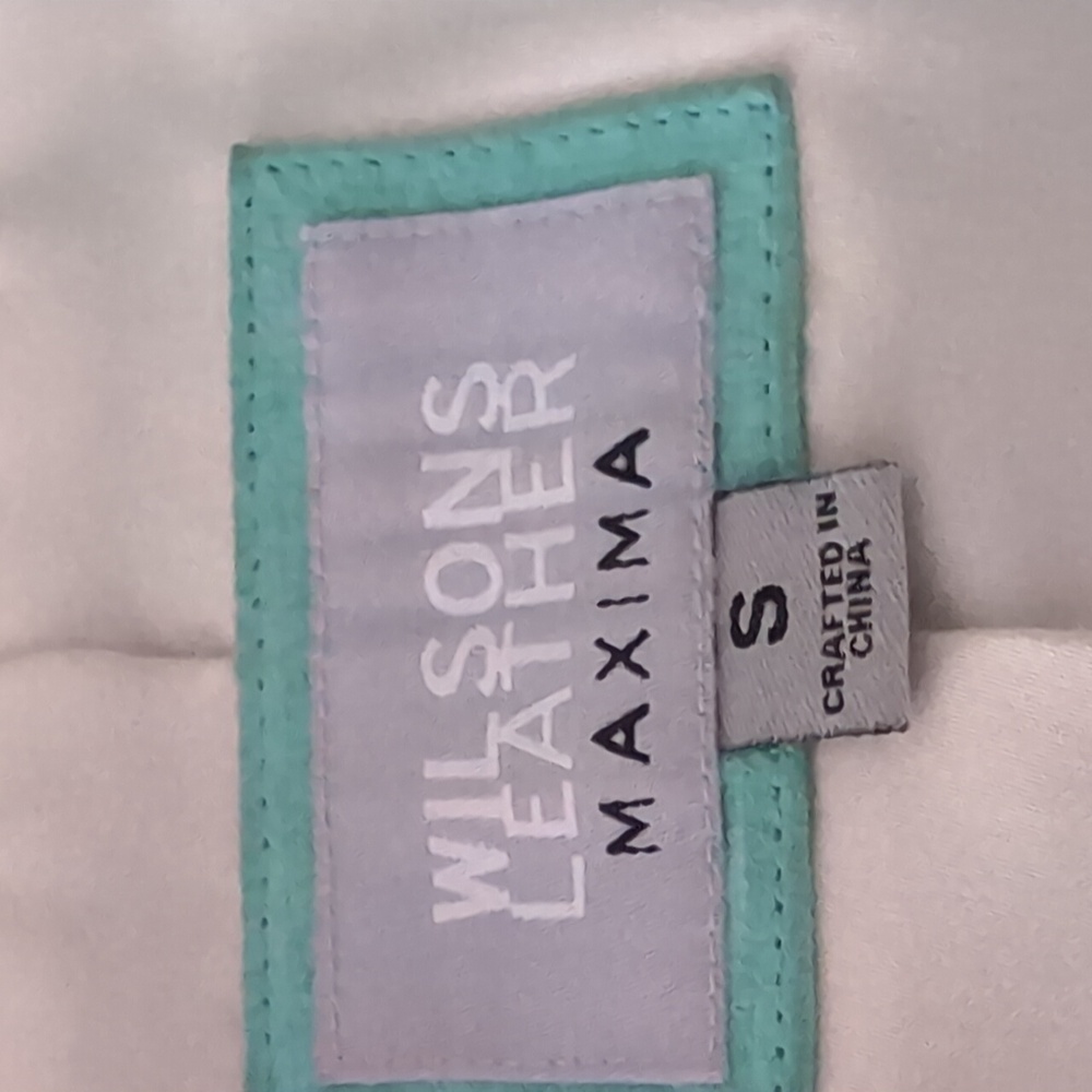 Wilson Genuine Leather Jacket Mint Green color Size S with pockets - Picture 8 of 11